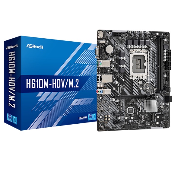 MOTHERBOARD ASROCK H610M-HDV/M.2 LGA1700 90-MXBH60