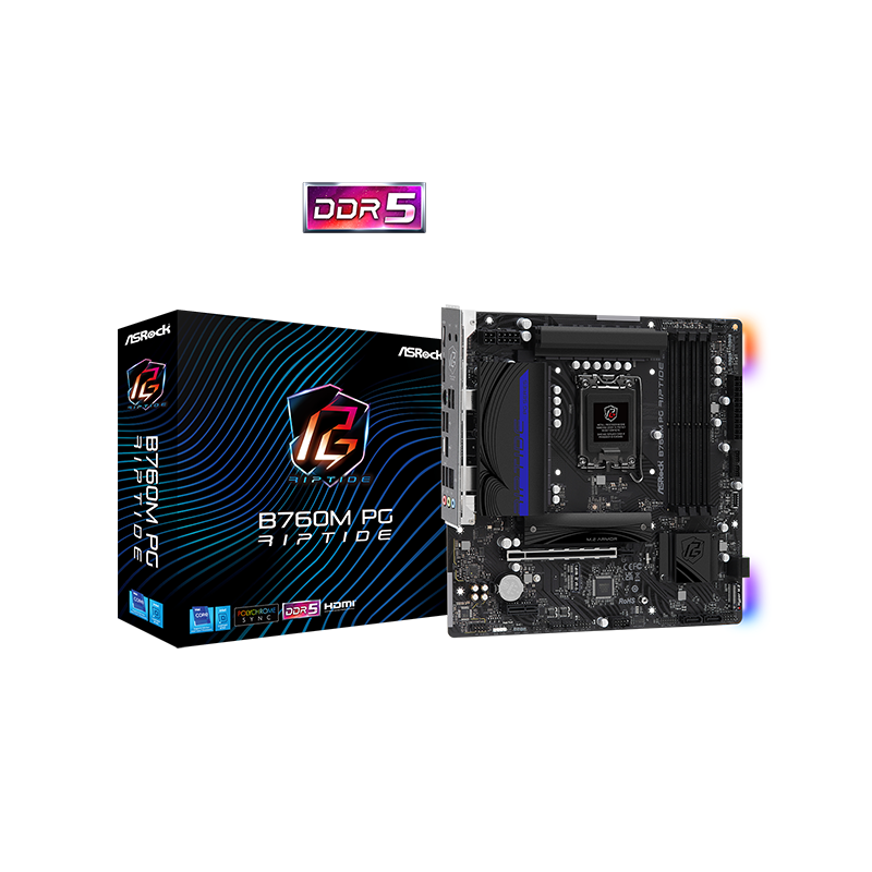 MOTHERBOARD ASROCK B760M PG RIPTIDE DDR5 LGA1700 90-MXBL60