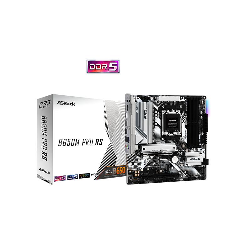 MOTHERBOARD ASROCK B650 PRO RS AM5 DDR5 90-MXBLP0 (4XDDR5 DIMMS)