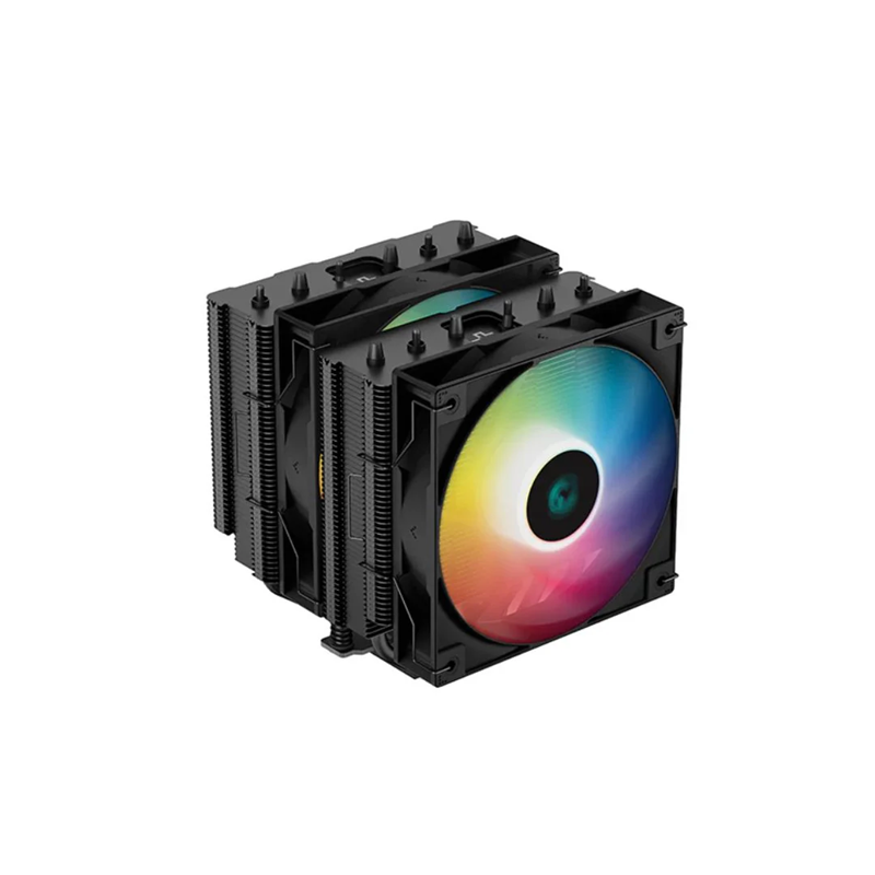 DISIPADOR DE AIRE DEEPCOOL AG620 PARA PROCESADOR INTEL 1700 Y AMD AM5 NEGRO RGB BKANMN-G-2