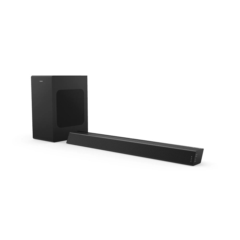 BARRA DE SONIDO DE 2.1 CANALES CON SUBWOOFER INALAMBRICO PHILIPS TAB7305 300W RMS MAX, HDMI ARC Dolby Audio USB 3.5MM