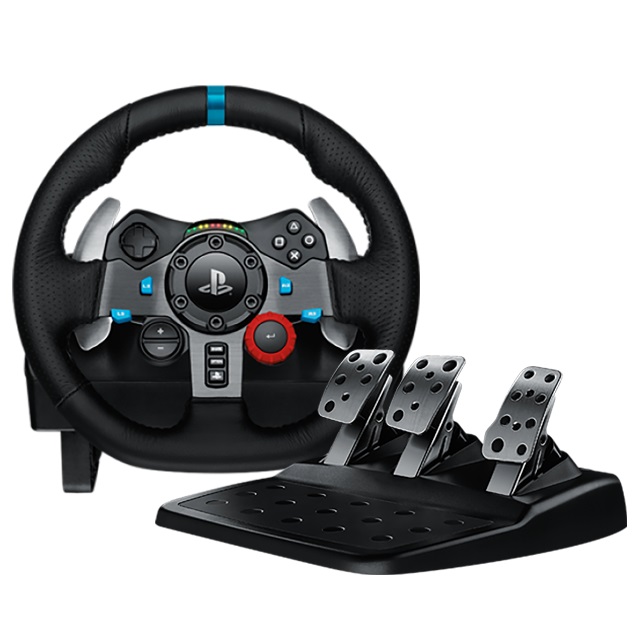 KIT TIMON Y PEDALES DRIVING FORCE LOGITECH G29 PC PS5 PS4 PS3 941-000111