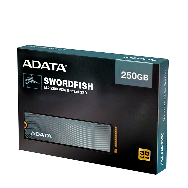 UNIDAD SSD M.2 2280 ADATA SWORDFISH 250GB gen3X4 NVMe
