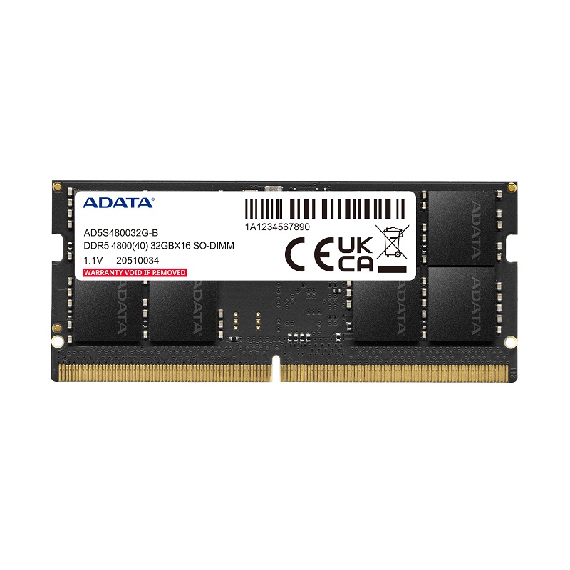 MEMORIA RAM ADATA DDR5 32GB 4800MHz LAPTOP AD5S480032G-S