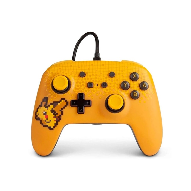 CONTROL ALAMBRICO DE NINTENDO SWITCH PowerA PIXEL PIKACHU AMARILLO 1518383-01