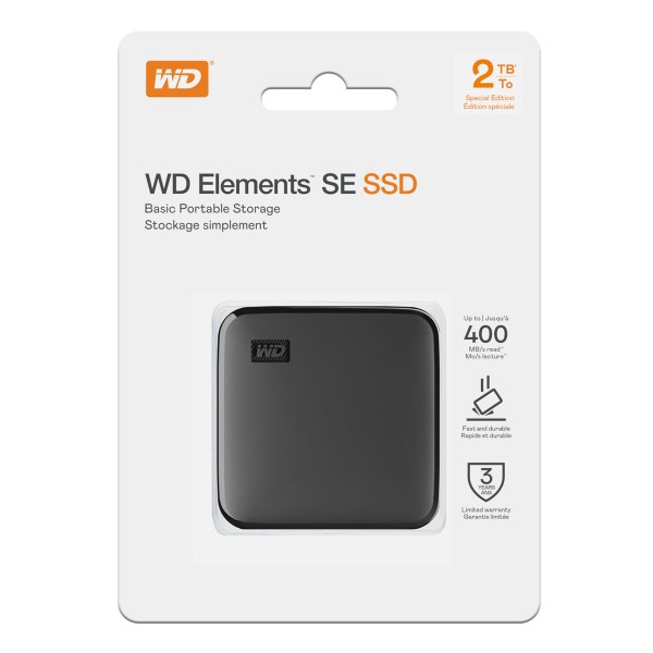 DISCO SOLIDO EXTERNO ELEMENTS SE SSD 2TB WESTERN DIGITAL WDBAYN0020BBK-WESN