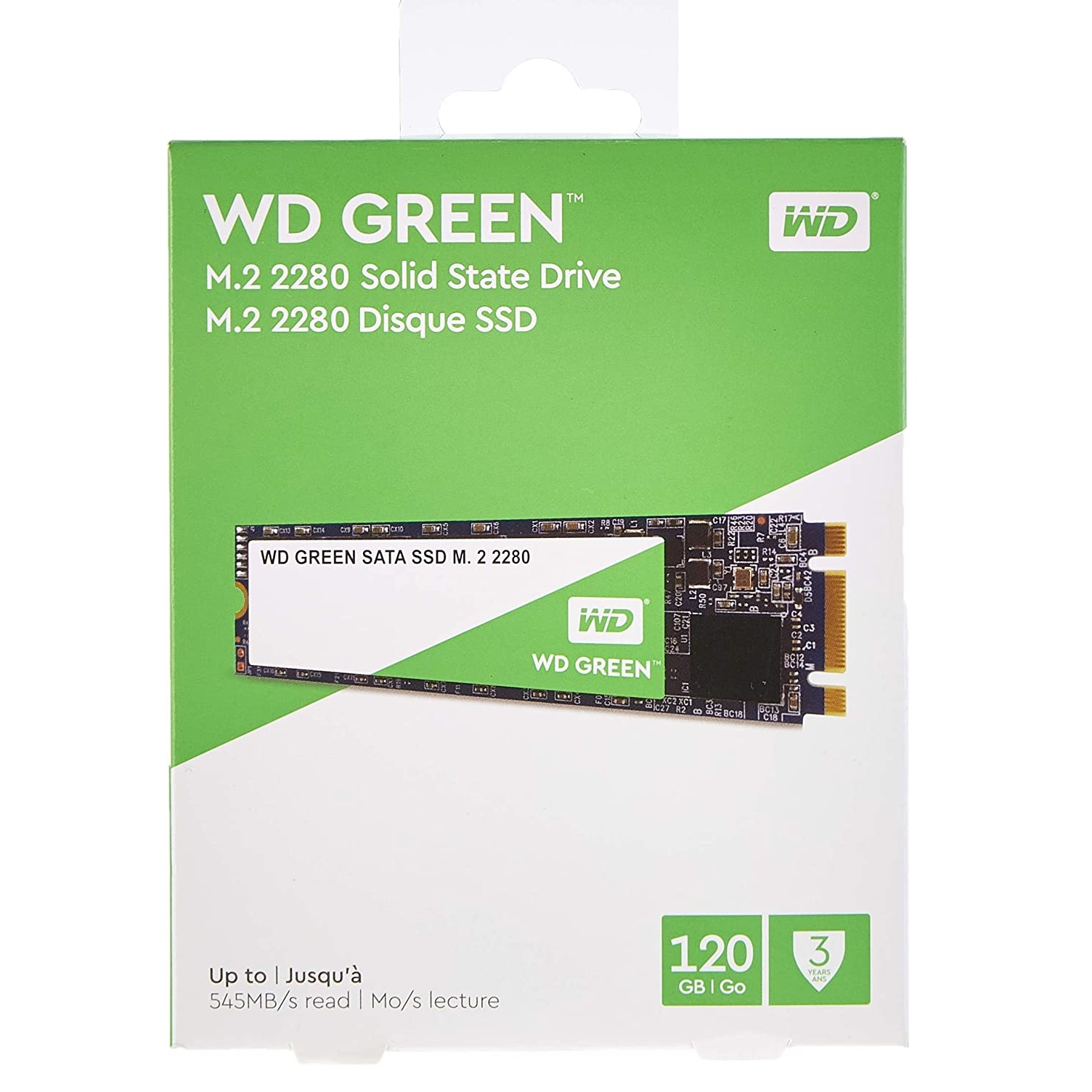 DISCO SOLIDO SSD M.2 2280 WD GREEN 120GB WDS120G2G0B