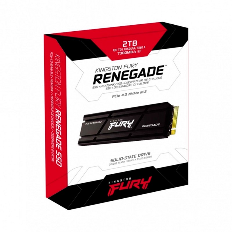 UNIDAD DE ALMACENAMIENTO M.2 KINGSTON RENEGADE 2TB NVMe 4.0 SFYRDK/2000G CON HEATSINK