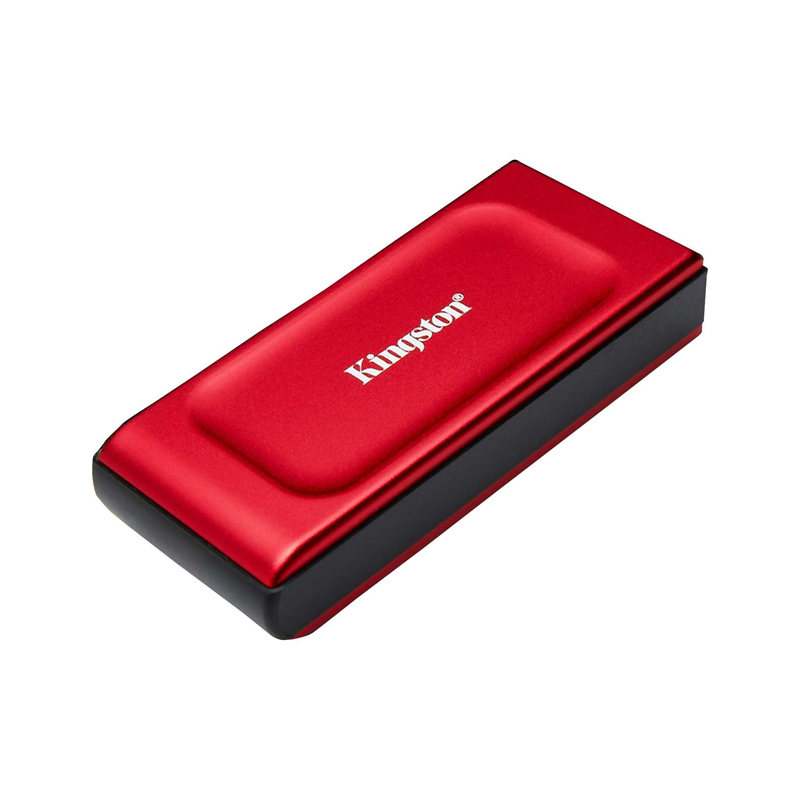 DISCO SOLIDO EXTERNO KINGSTON 2TB  USB-C A USB-A SXS1000R/2000G ROJO