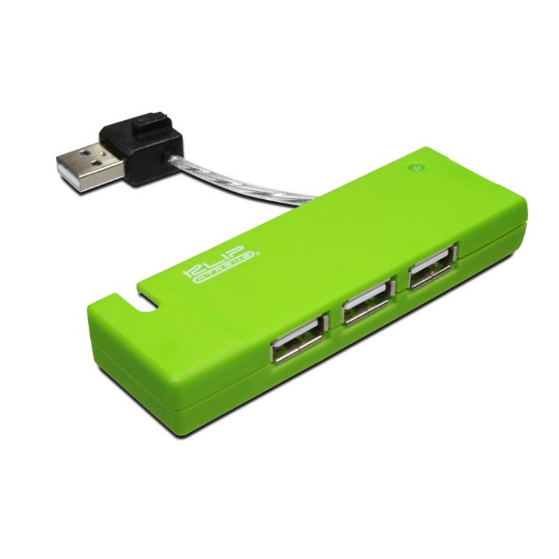 HUB USB KLIPXTREME GREEN KUH400G 4 PUERTOS