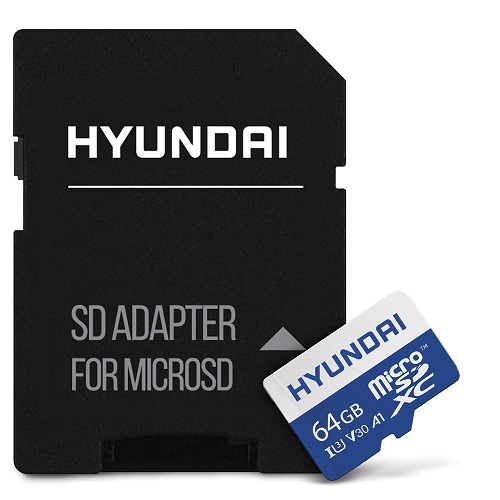 MEMORIA MICROSD 64GB HYUNDAI U3 V30 A1 