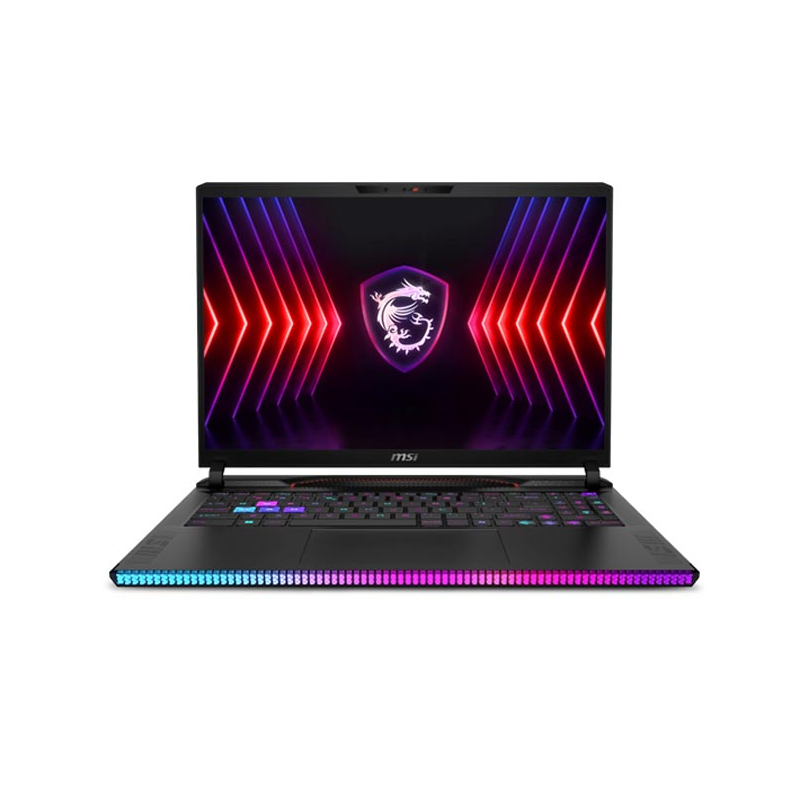 LAPTOP MSI RAIDER GE68 HX 14VGG 287US PROC. INTEL CORE i9 14900HX RAM DDR5 32GB(2X16)  ALMACENAMIENTO SSD 1TB RTX4070 8GB PANTALLA FHD IPS 16P 144Hz W11H WIFI+BT KB US NEGRO