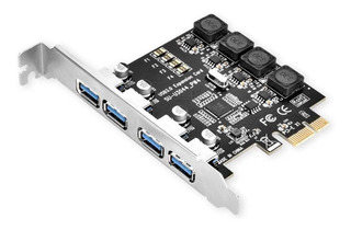 TARJETA PCI-E 4 PUERTOS USB 3.0 PCIE4PUSB30 PROTRONIX