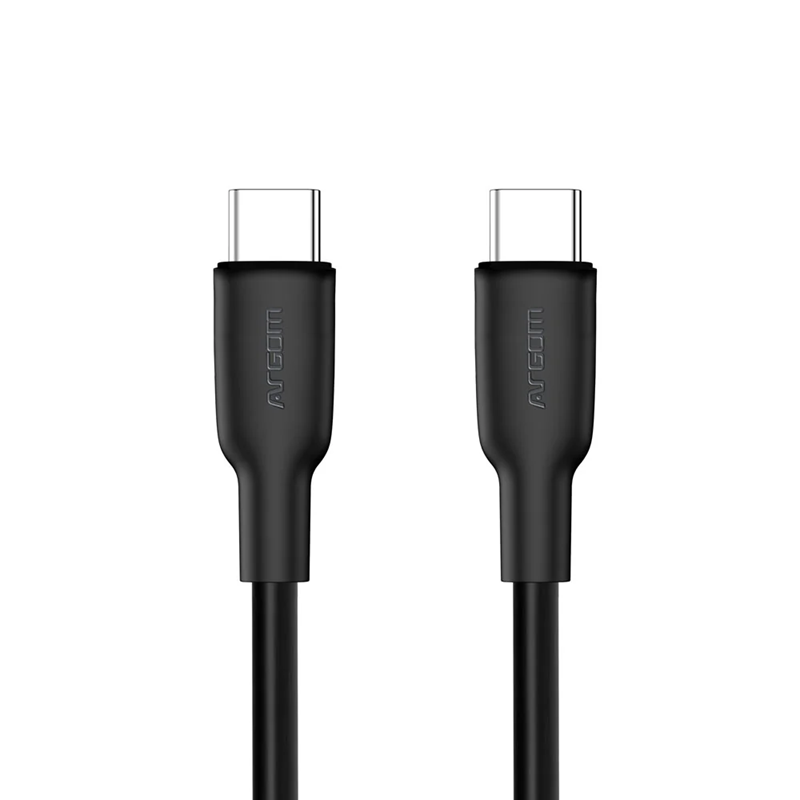 CABLE USB TIPO C MACHO-MACHO ARGOM 6FT ARG-CB-0070BK 65W 3.3A