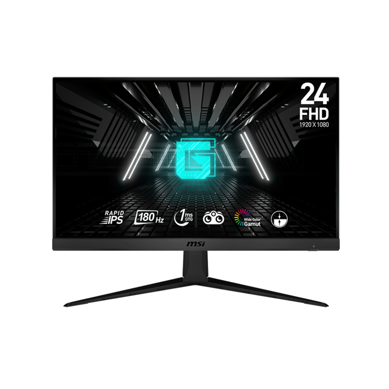 MONITOR MSI G2412F PANTALLA RAPID IPS FHD 24P 180Hz 1MS GtG HDMI 2.0 DP VESA Adaptive-Sync 