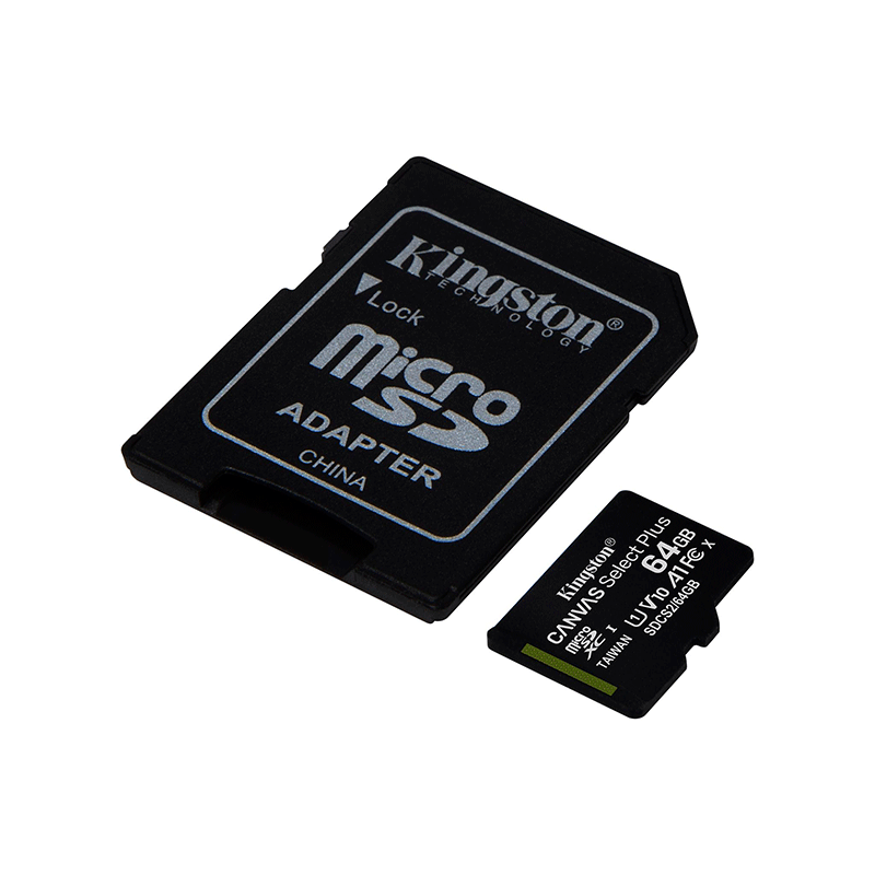 MEMORIA MICROSD KINGSTON 64GB C10  CANVAS SELECT plus SDCS2/64GB
