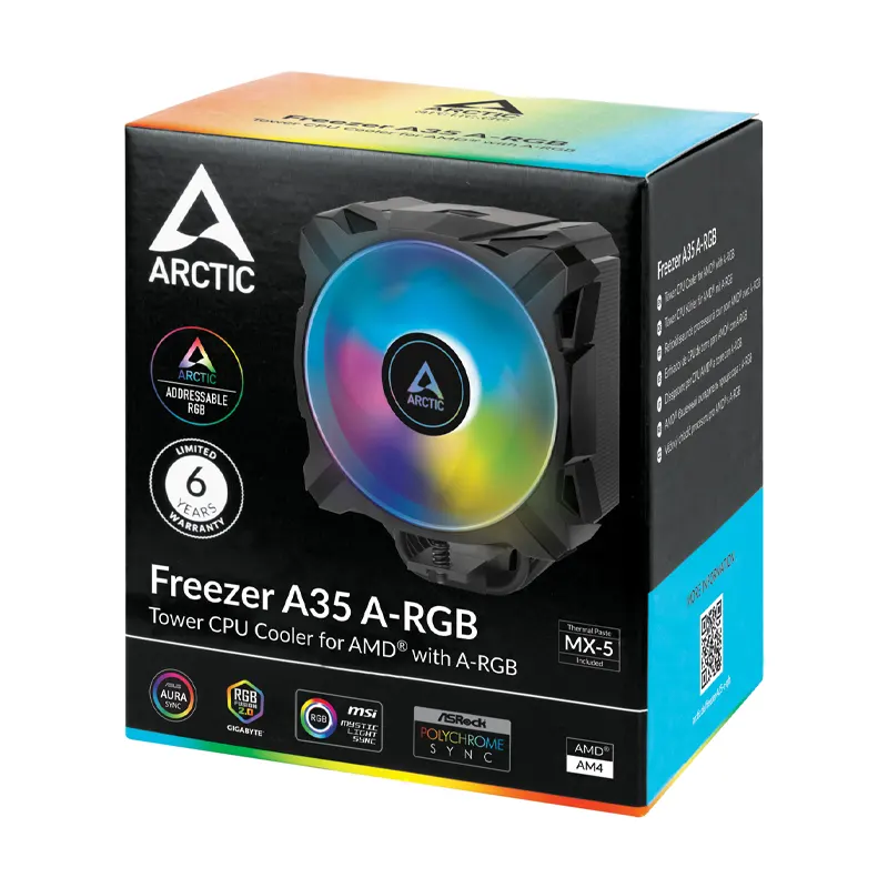 DISIPADOR DE AIRE ARCTIC FREEZER A35 A-RGB AMD AM4 ACFRE00115A