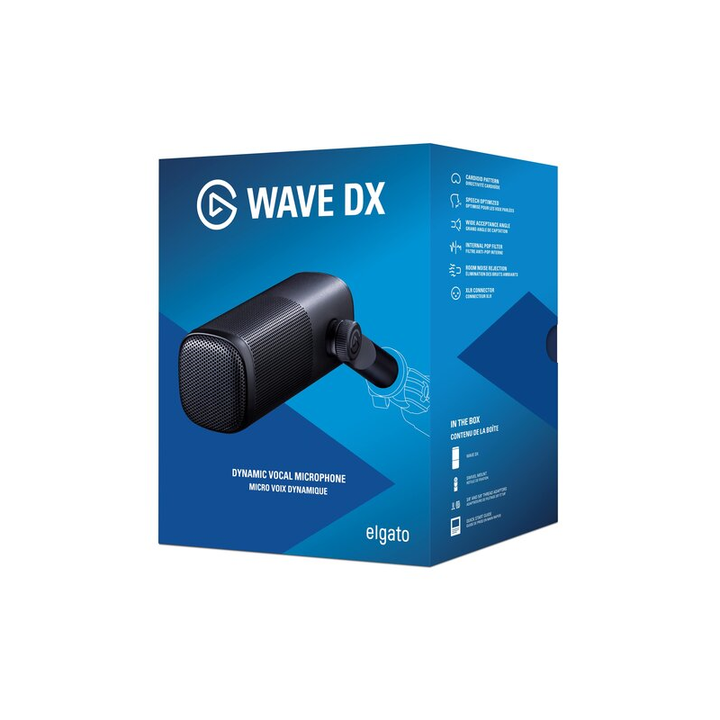 MICROFONO PROFESIONAL ELGATO WAVE DX CARDIOIDE CONECTOR XLR 10MAH9901